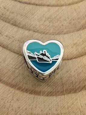 Pandora Alaska Exclusive Travel Heart Charm Pendant, S925 Silver Jewelry